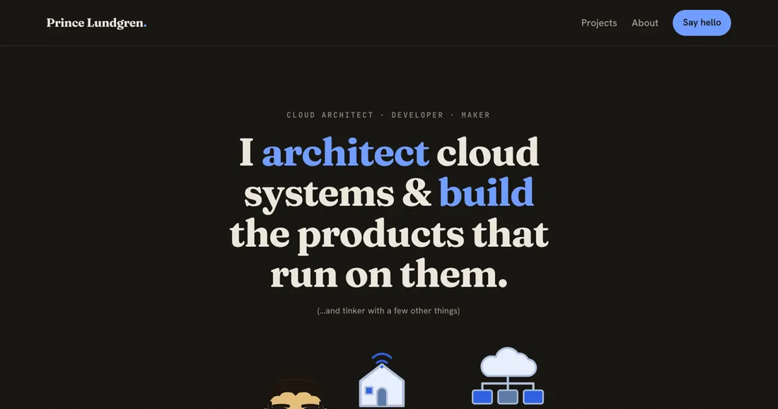 Screenshot of princelundgren.com